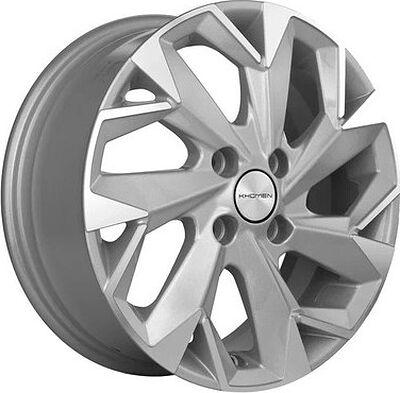 Khomen Wheels KHW1402 (Alsvin/Getz/i20) 5.5x14 4x100 ET 46 Dia 54.1 F-Silver-FP