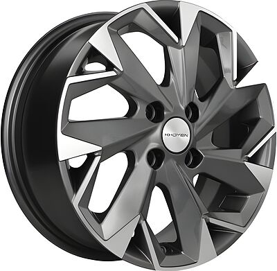 Khomen Wheels KHW1402 5.5x14 4x98 ET 35 Dia 58.5 Gray-FP