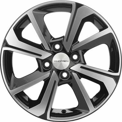 Khomen Wheels KHW1501 (Rio II) 6x15 4x100 ET 46 Dia 54.1 Black-FP