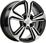 Khomen Wheels KHW1502 (Solaris I) 6x15 4x100 ET 48 Dia 54.1 Black-FP