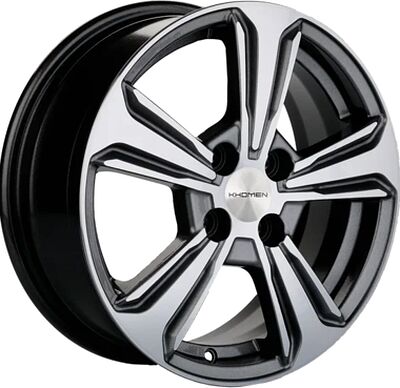 Khomen Wheels KHW1502 (Solaris II) 6x15 4x100 ET 46 Dia 54.1 G-Silver-FP