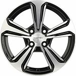 Khomen Wheels KHW1502 (Vesta/Almera) 6x15 4x100 ET 50 Dia 60.1 Black-FP