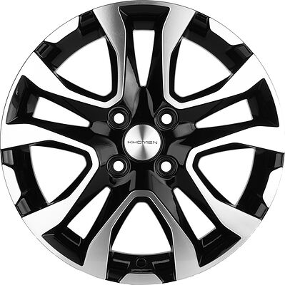 Khomen Wheels KHW1503 6x15 4x100 ET 50 Dia 60.1 BLACK-FP