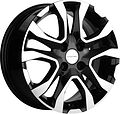 Khomen Wheels KHW1503 (Vesta) 6x15 4x100 ET 50 Dia 60.1 Black-FP