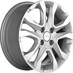 Khomen Wheels KHW1503 (XRay) 6x15 4x100 ET 40 Dia 60.1 F-Silver-FP