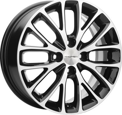 Khomen Wheels KHW1506 (Lada Granta) 6x15 4x98 ET 36 Dia 58.6 Black-FP