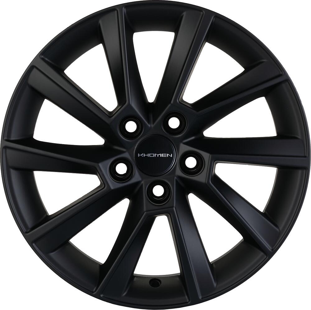 Khomen Wheels KHW1507 6x15 5x100 ET 40 Dia 57.1 BLACK MATT