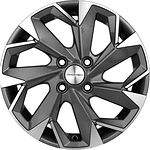 Khomen Wheels KHW1508 (Cobalt) 6x15 4x100 ET 39 Dia 56.6 Gray-FP Khomen Wheels KHW1508 (Cobalt) 6x15 4x100 ET 39 Dia 56.6 Gray-FP