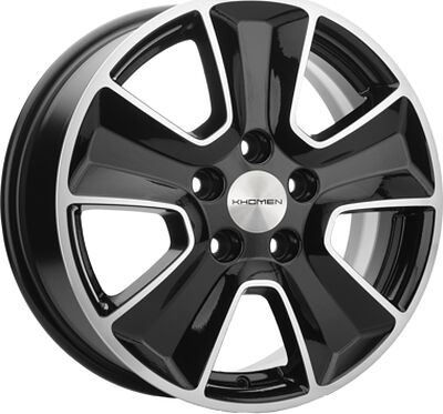 Khomen Wheels KHW1601 (ASX) 6.5x16 5x114.3 ET 46 Dia 67.1 Black-FP