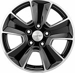 Khomen Wheels KHW1601 (Ceed) 6.5x16 5x114.3 ET 50 Dia 67.1 Black-FP