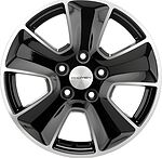 Khomen Wheels KHW1601 (Chery Tiggo 3/Tiggo 3 Pro) 6.5x16 5x108 ET 45 Dia 60.1 Black-FP