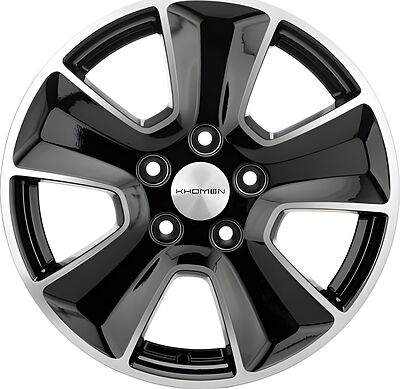 Khomen Wheels KHW1601 Renault/Nissan 6x16 5x114 ET 50 Dia 66 Black-FP