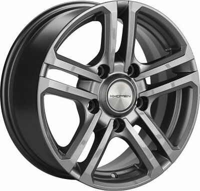 Khomen Wheels KHW1602 (Niva 4x4 Bronto) 6.5x16 5x139.7 ET 35 Dia 98.5 Gray