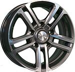 Khomen Wheels KHW1602 (Niva 4x4 Bronto) 6.5x16 5x139.7 ET 35 Dia 98.5 Gray-FP