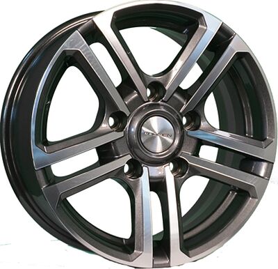 Khomen Wheels KHW1602 (Niva 4x4 Bronto) 6.5x16 5x139.7 ET 35 Dia 98.5 Gray-FP