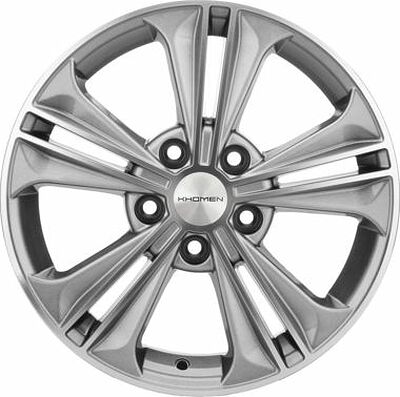 Khomen Wheels KHW1603 (Corolla) 6x16 5x114.3 ET 45 Dia 60.1 Black-FP