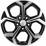 Khomen Wheels KHW1606 (Ceed/Elantra) 6.5x16 5x114.3 ET 50 Dia 67.1 Black-FP