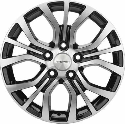 Khomen Wheels KHW1608 (Action) 6.5x16 5x112 ET 40 Dia 66.6 Black-FP