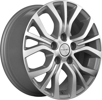 Khomen Wheels KHW1608 (Alphard) 6.5x16 5x114.3 ET 38 Dia 60.1 F-Silver-FP