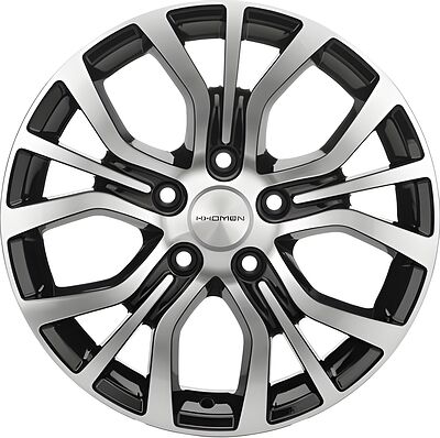 Khomen Wheels KHW1608 Huyndai/Mazda 6.5x16 5x114.3 ET 45 Dia 67.1 Black-FP