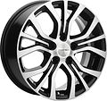 Khomen Wheels KHW1608 (Opel Zafira) 6.5x16 5x110 ET 43 Dia 65.1 Black-FP