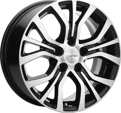 Khomen Wheels KHW1608 (Opel Zafira) 6.5x16 5x110 ET 43 Dia 65.1 Black-FP