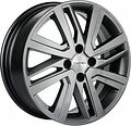 Khomen Wheels KHW1609 (Rio I/Solaris I) 6x16 4x100 ET 48 Dia 54.1 G-Silver