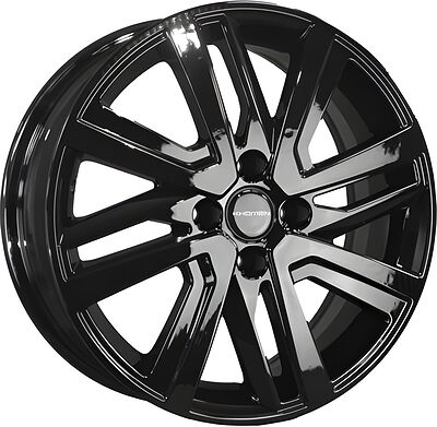Khomen Wheels KHW1609 (Rio II/Solaris II) 6x16 4x100 ET 46 Dia 54.1 Black