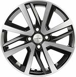 Khomen Wheels KHW1609 (Rio II/Solaris II) 6x16 4x100 ET 46 Dia 54.1 Black-FP