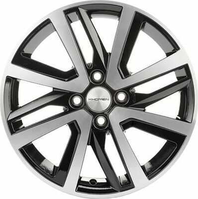 Khomen Wheels KHW1609 (Stepway) 6x16 4x100 ET 37 Dia 60.1 Black-FP