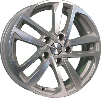 Khomen Wheels KHW1612 (Huyndai/Mazda) 6.5x16 5x114.3 ET 45 Dia 67.1 F-Silver-FP