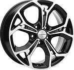 Khomen Wheels KHW1702 (DFM AX 7) 7x17 5x108 ET 43 Dia 65.1 Black-FP