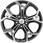 Khomen Wheels KHW1702 (Haval) 7x17 5x114.3 ET 37 Dia 66.5 Black-FP