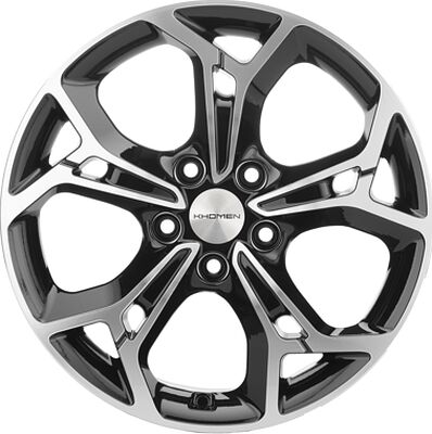 Khomen Wheels KHW1702 (Haval) 7x17 5x114.3 ET 37 Dia 66.5 Black-FP