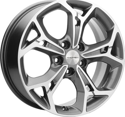 Khomen Wheels KHW1702 (Haval) 7x17 5x114.3 ET 37 Dia 66.5 Gray-FP