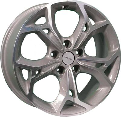 Khomen Wheels KHW1702 (Haval Jolion) 7x17 5x114.3 ET 37 Dia 66.5 F-Silver-FP