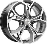 Khomen Wheels KHW1702 (Jolion) 7x17 5x114.3 ET 37 Dia 66.5 Gray-FP