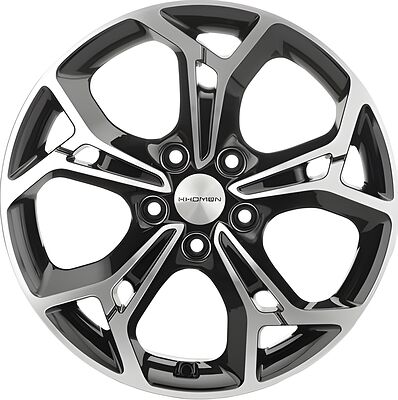 Khomen Wheels KHW1702 Teana/X-trail 7x17 5x114 ET 45 Dia 66 Black-FP