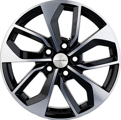 Khomen Wheels KHW1703 7x17 5x114.3 ET 45 Dia 67.1 BLACK-FP