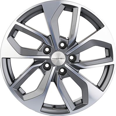 Khomen Wheels KHW1703 (i40) 7x17 5x114.3 ET 45 Dia 67.1 Gray-FP