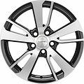 Khomen Wheels KHW1704 (Outlander) 7x17 5x114.3 ET 38 Dia 67.1 Black-FP