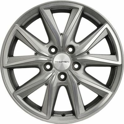 Khomen Wheels KHW1706 (Camry) 7x17 5x114.3 ET 45 Dia 60.1 G-Silver-FP