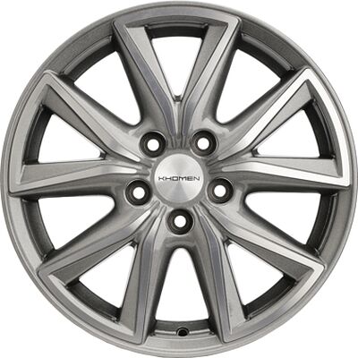 Khomen Wheels KHW1706 (Ceed) 7x17 5x114.3 ET 53 Dia 67.1 G-Silver-FP