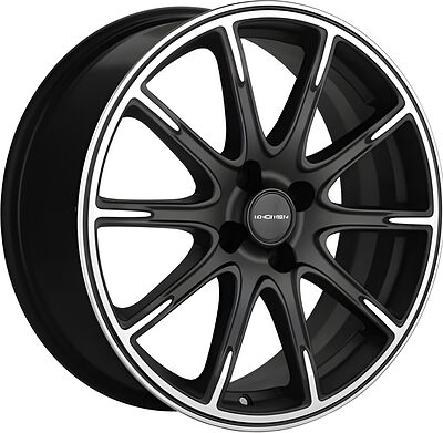 Khomen Wheels KHW1707 (KIA Rio I/II Solaris I/II) 6.5x17 4x100 ET 44 Dia 54.1 Black matt-FP