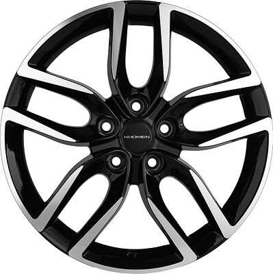 Khomen Wheels KHW1708 6.5x17 5x108 ET 33 Dia 60.1 BLACK-FP