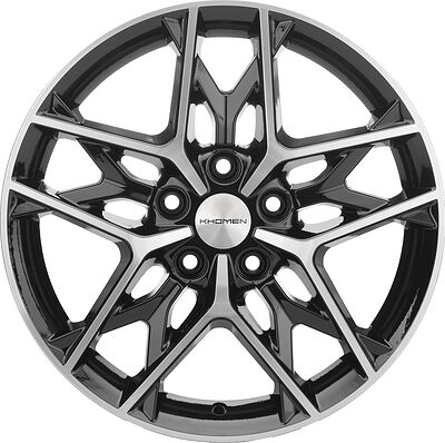 Khomen Wheels KHW1709 7x17 5x108 ET 45 Dia 60.1 BLACK-FP