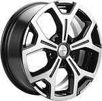 Khomen Wheels KHW1710 (Chery tigo 7pro) 6.5x17 5x108 ET 33 Dia 60.1 Black-FP