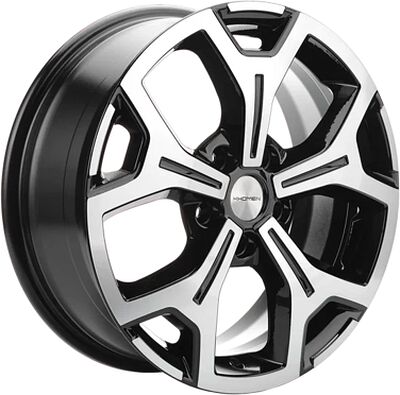 Khomen Wheels KHW1710 (Chery tigo 7pro) 6.5x17 5x108 ET 33 Dia 60.1 Black-FP