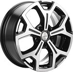 Khomen Wheels KHW1710 (Coolray) 6.5x17 5x114.3 ET 45 Dia 54.1 Black-FP