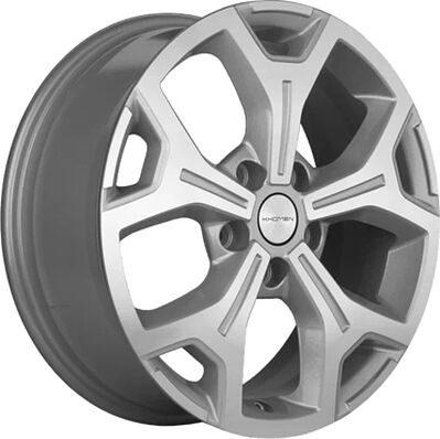 Khomen Wheels KHW1710 (Coolray) 6.5x17 5x114.3 ET 45 Dia 54.1 F-Silver-FP